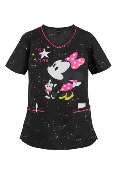 Blusa Antifluido Stretch Minnie bebe- Color Negro