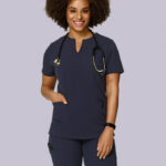 Scrubs_HW_Joggers_Pants_A_Notch_Neck_ST_Steel_Full-Body-Front-Tucked-Out_2396_700x