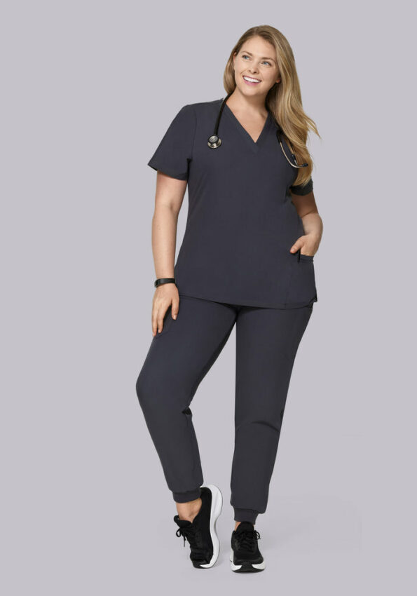 Scrubs_Jogger_Pants_AN_PEWTER_TOP2_Full-Body-Front-Tucked-Out_1084_2021_700x